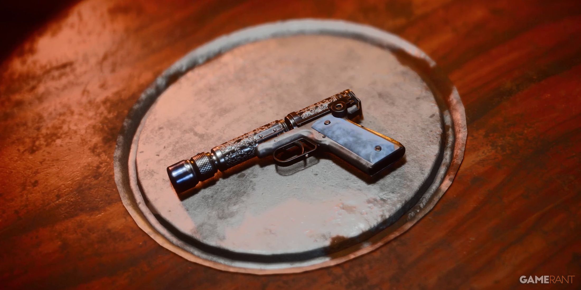 Kay's blaster in Star Wars Outlaws