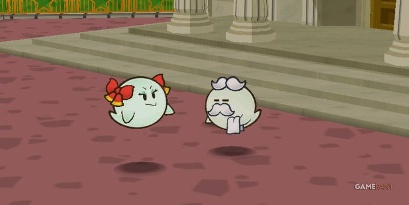 Lady Bow And Bootler Stand In An Open Plan Garden Area