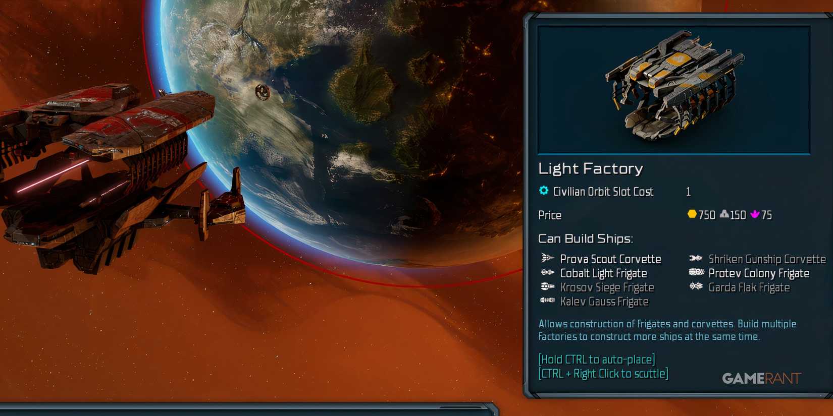 Light Factory Should Be Built Early In Sins Of A Solar Empire 2