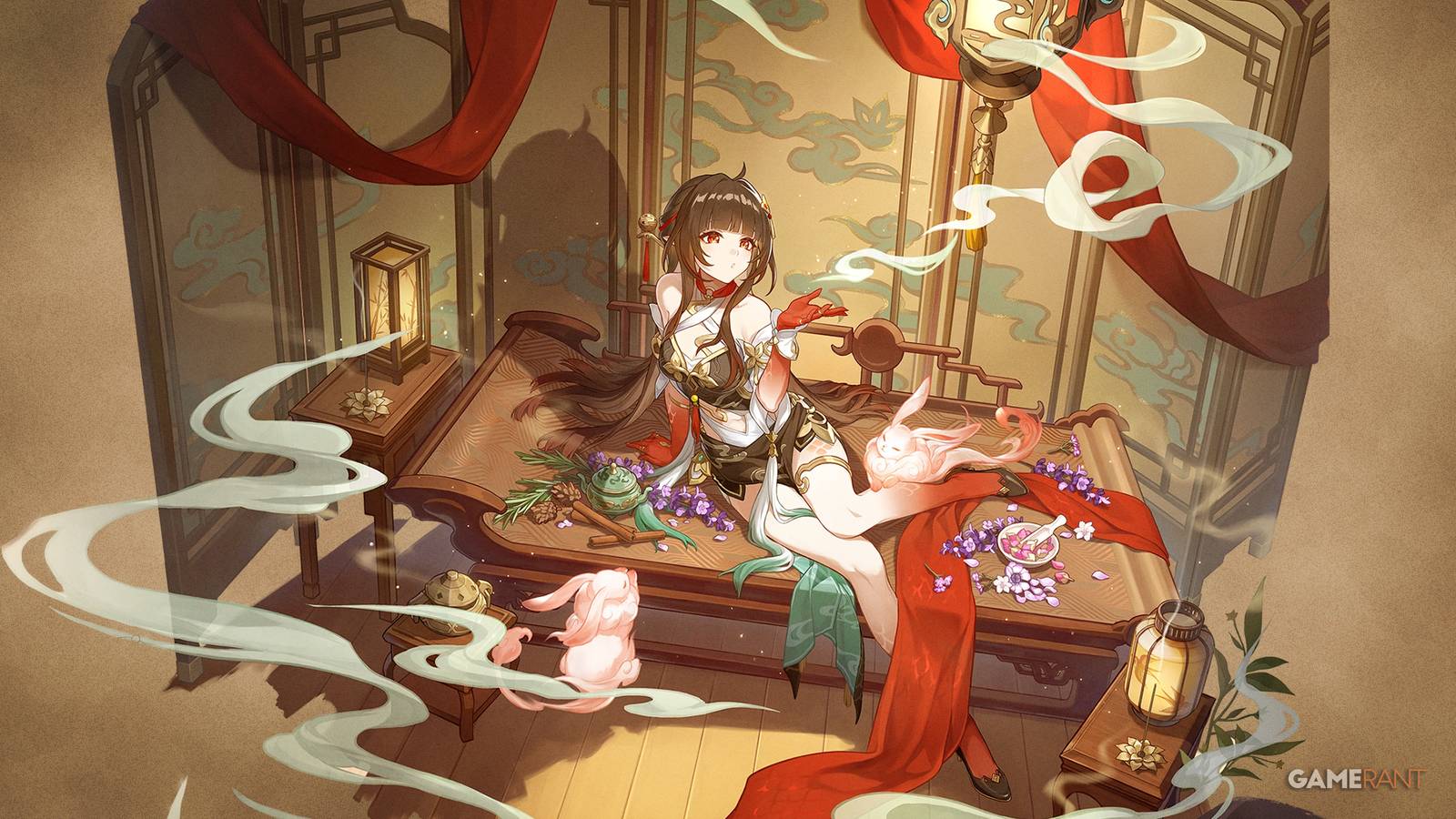 Honkai Star Rail's Lingsha, a Fire-Abundance unit