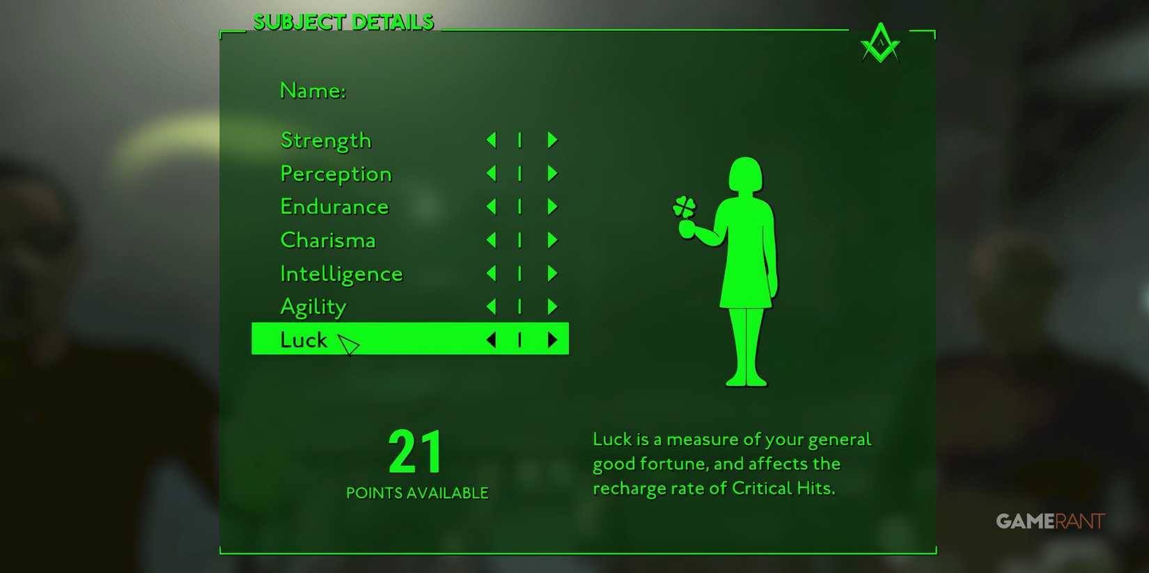 Luck Stat In Fallout London