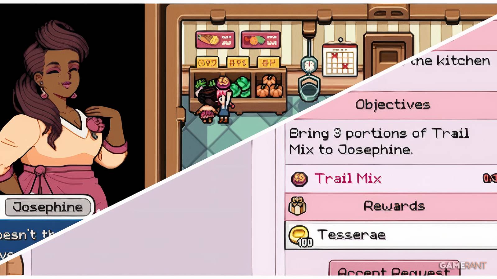 fields of mistria game josephine trail mix