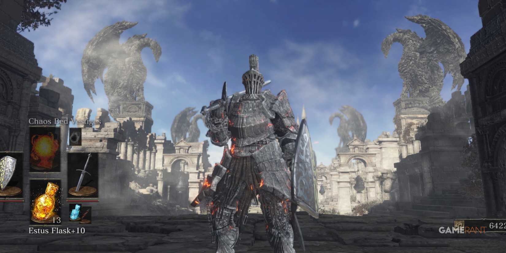 Dark Souls 3 character wearing Havels Armor in Archdragon peak