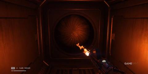 6 Best Horror DLCs, Ranked Hunting the alien through vents with a flame thrower