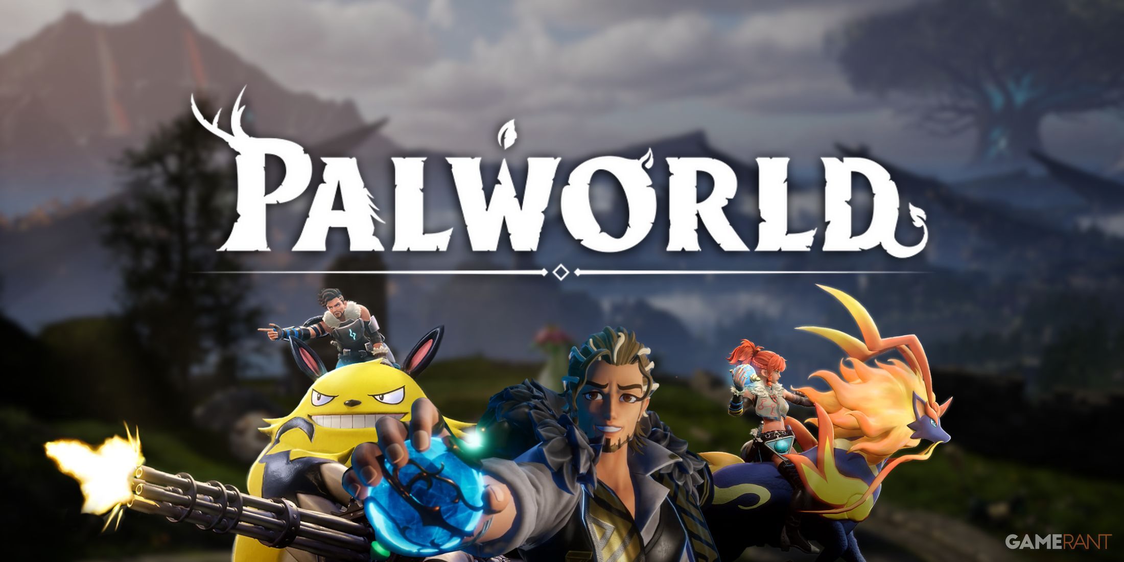 Palworld Characters with background