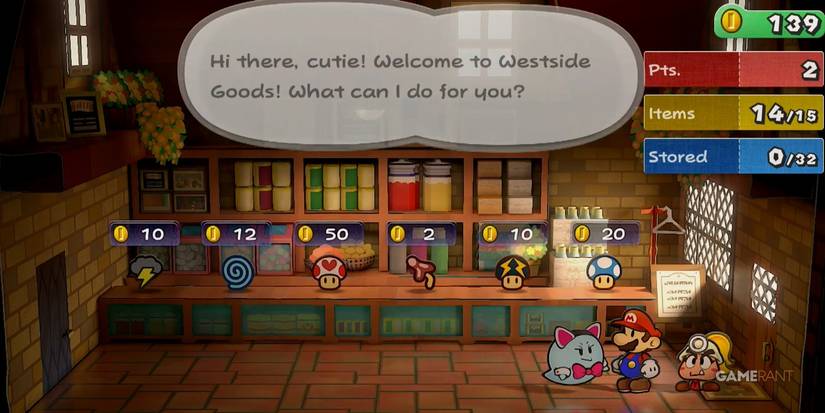 Peeka Barters With Mario In Paper Mario And The Thousand Year Door