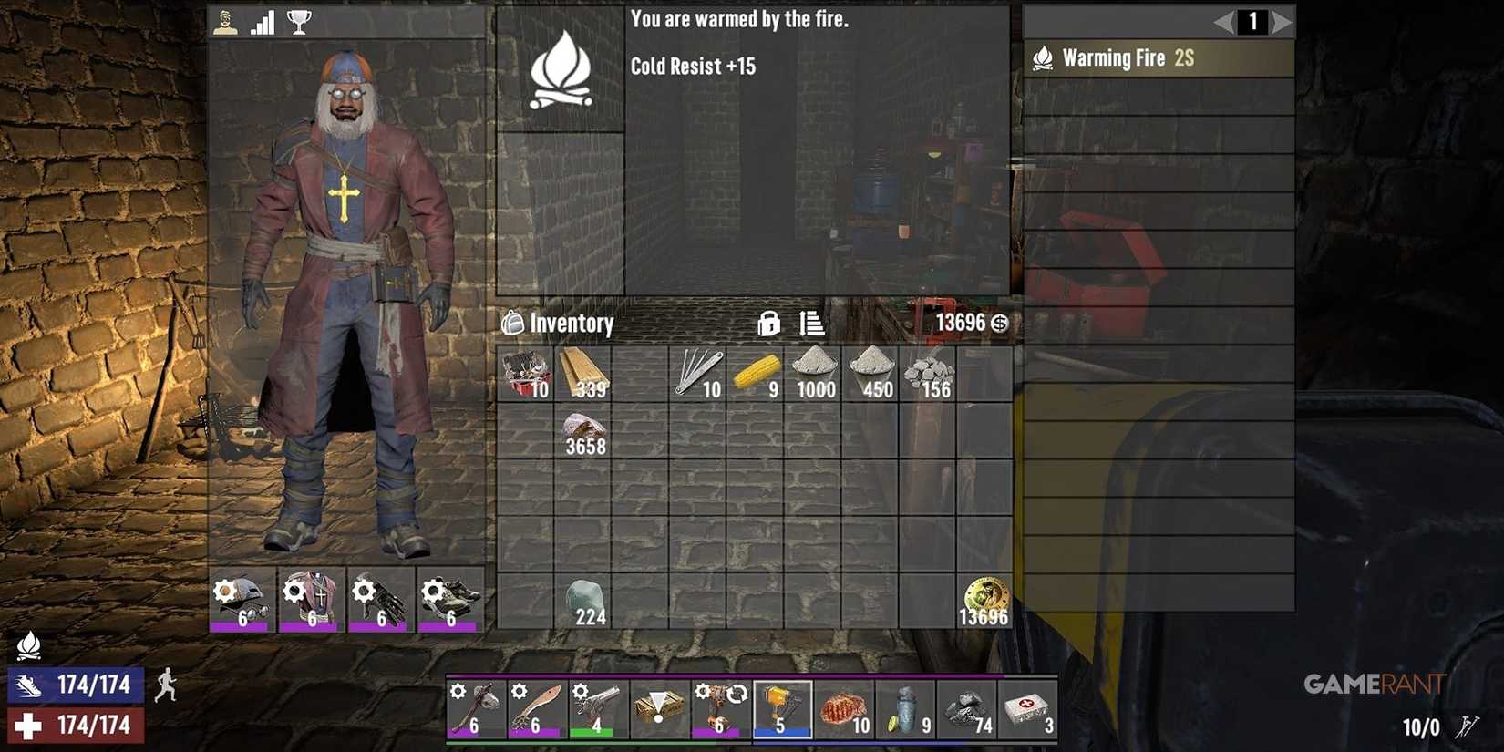 Player Wearing An Armor Set In 7 Days To Dye