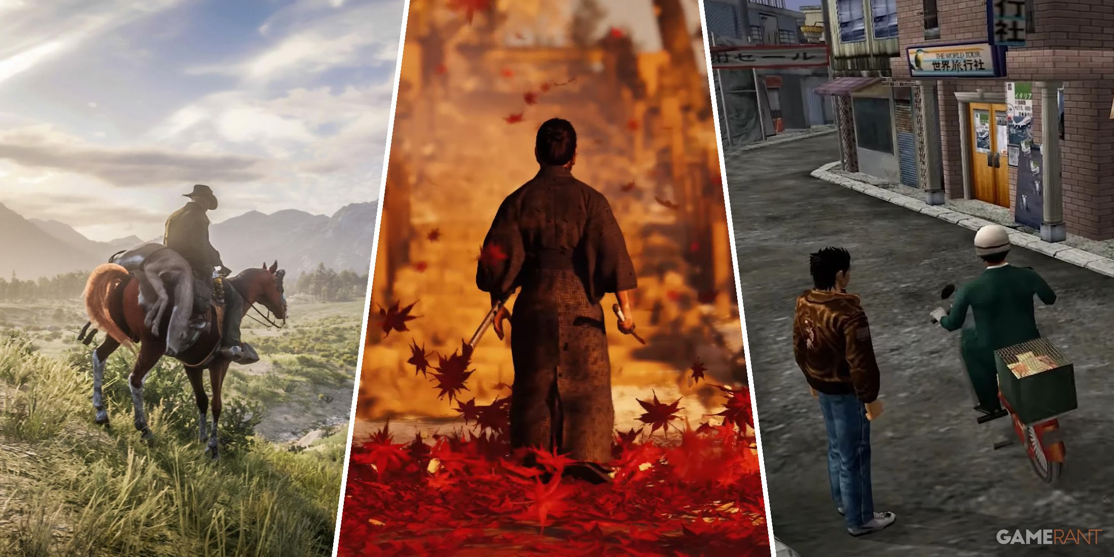 Red Dead Redemption 2, Ghost of Tsushima and Shenmue