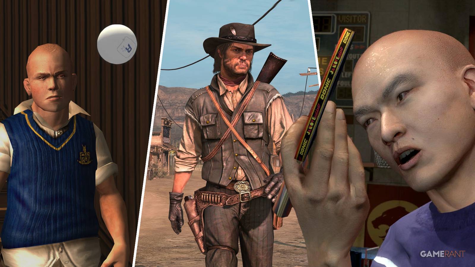 Bully, Red Dead Redemption, and Rockstar Games Presents Table Tennis
