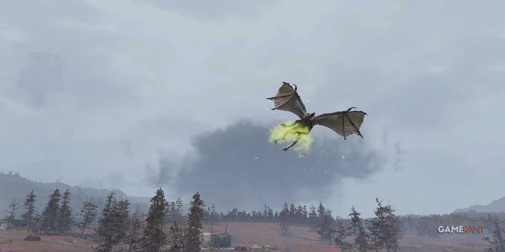 Scorchbeast in Flight