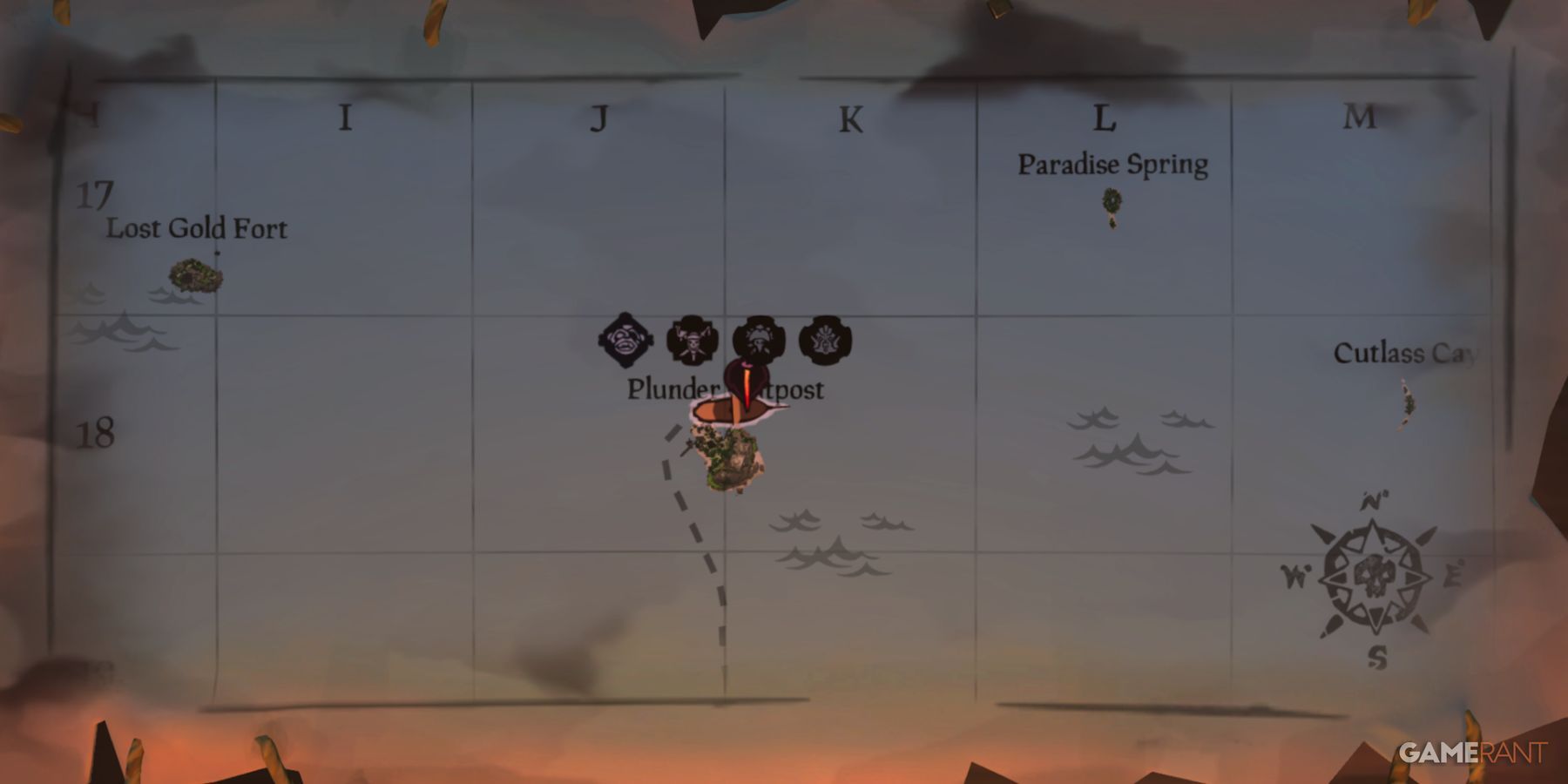 sea of thieves blade of souls map marker