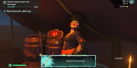 sea of thieves selling the blade of souls