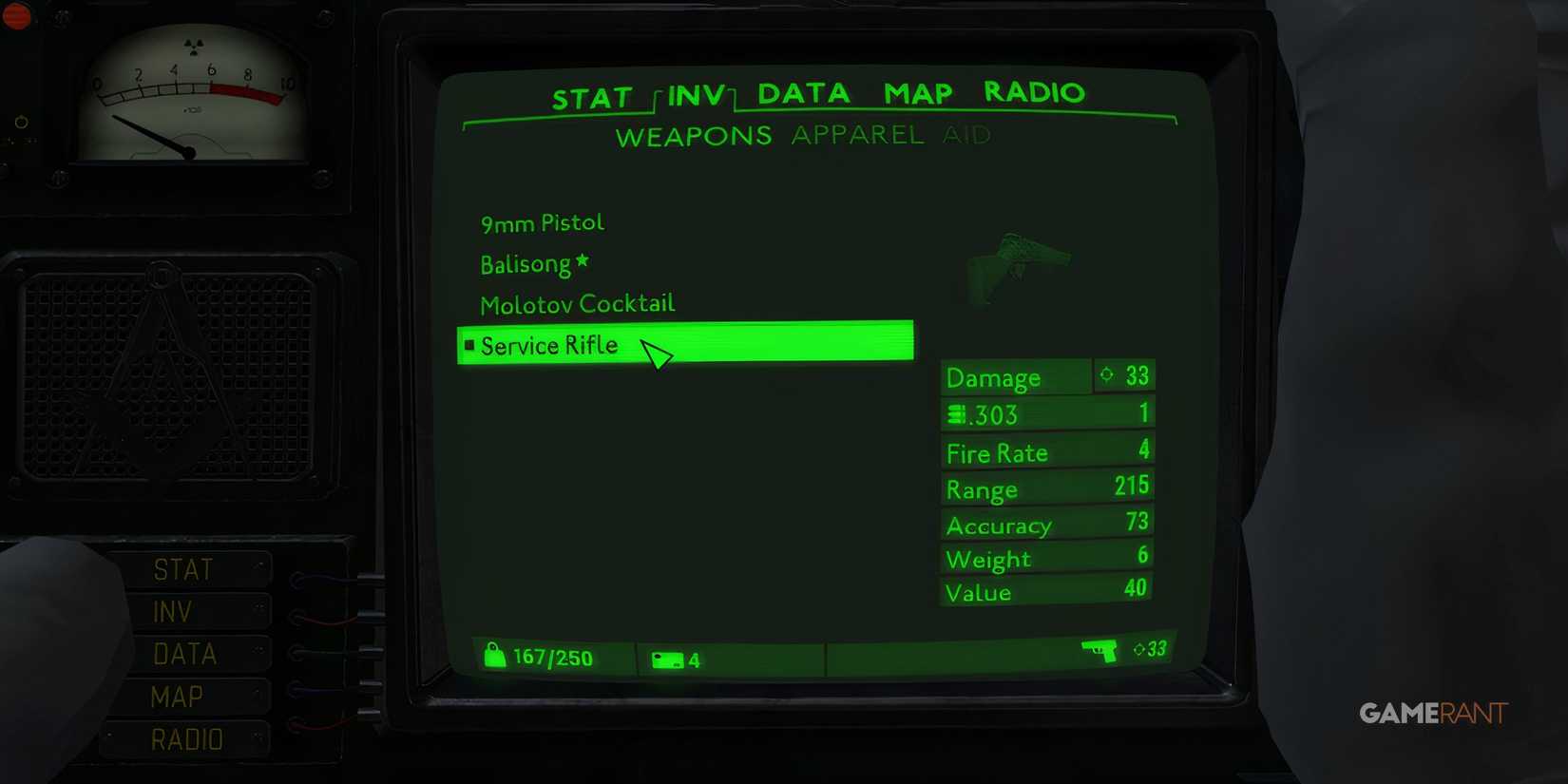 Service Rifle Is A Good Early Game Weapon In Fallout London
