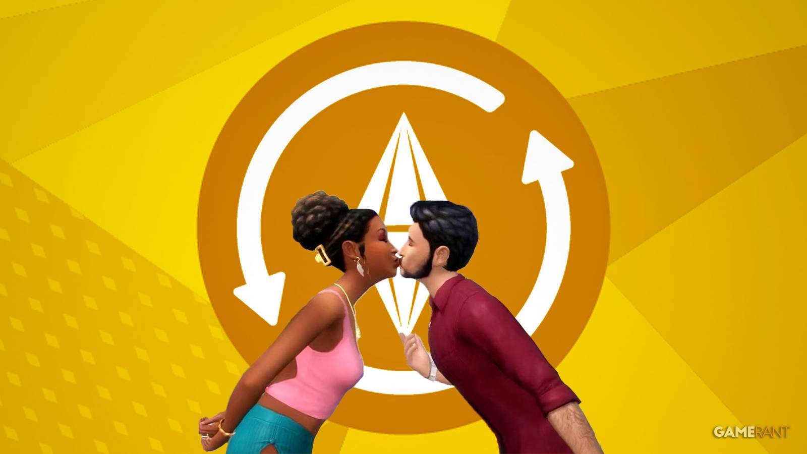 Sims 4 update couple kissing composite