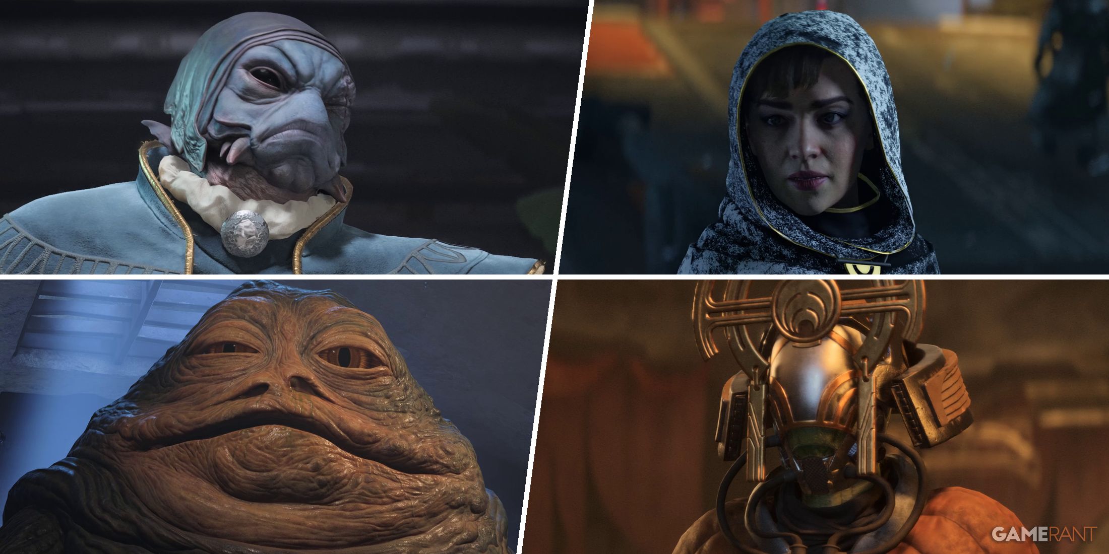 The four faction leaders in Star Wars Outlaws