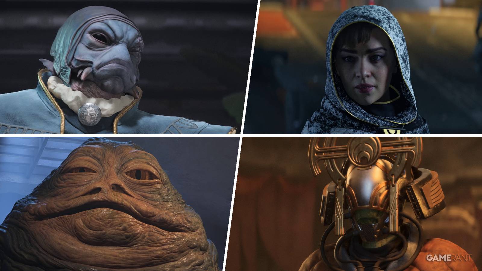The four faction leaders in Star Wars Outlaws
