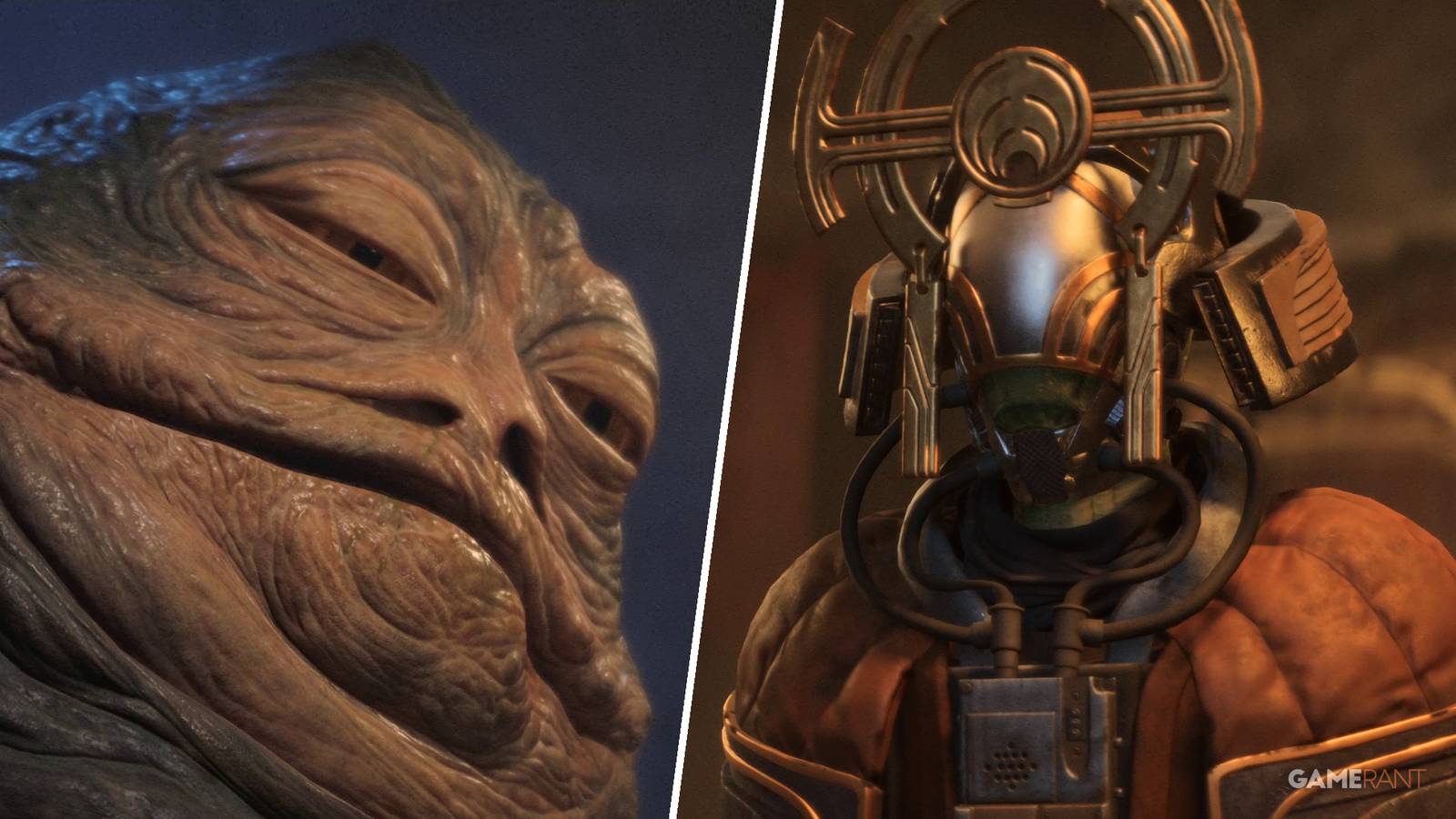 Jabba the Hutt and the Ashiga Clan Queen in Star Wars Outlaws