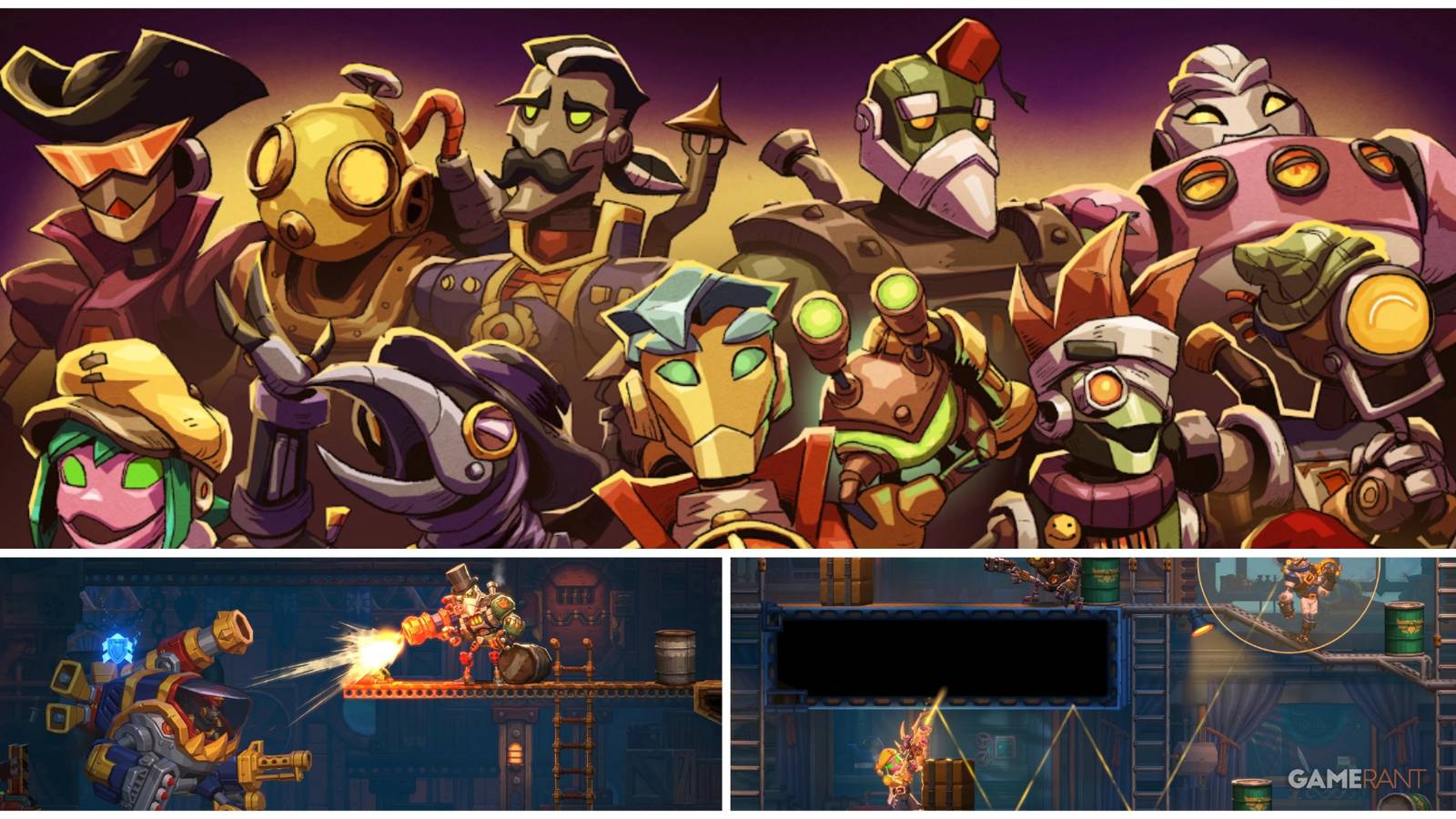 SteamWorld Heist II Collage Featuring Companions And Action Shots