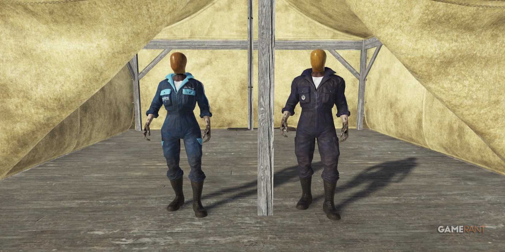 The BOS And White Powder Jumpsuits