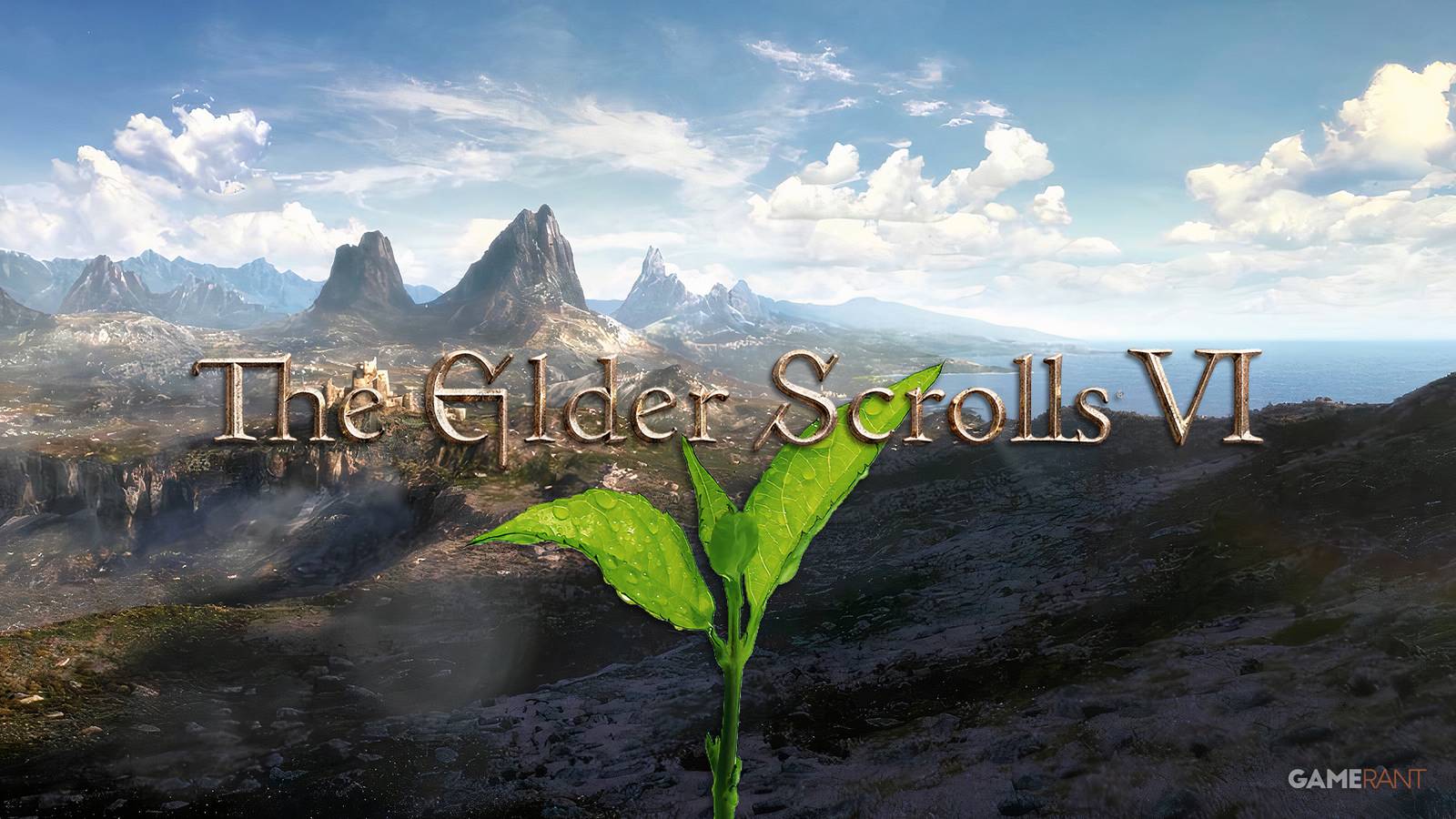 The Elder Scrolls 6 landscape with plant bud
