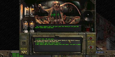The Master talking in Fallout 1