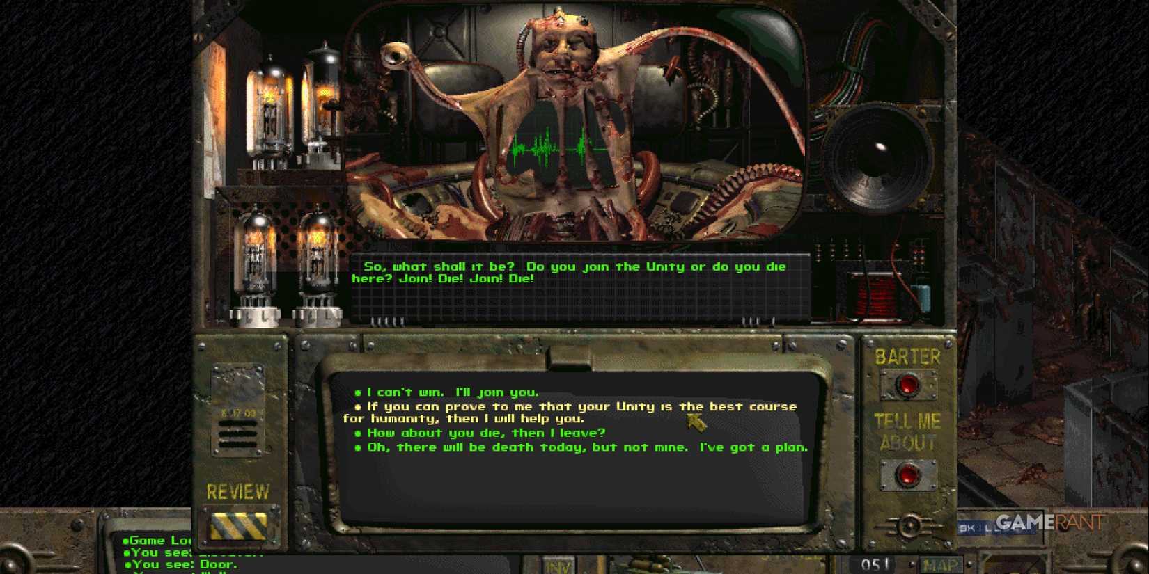 The Master talking in Fallout 1