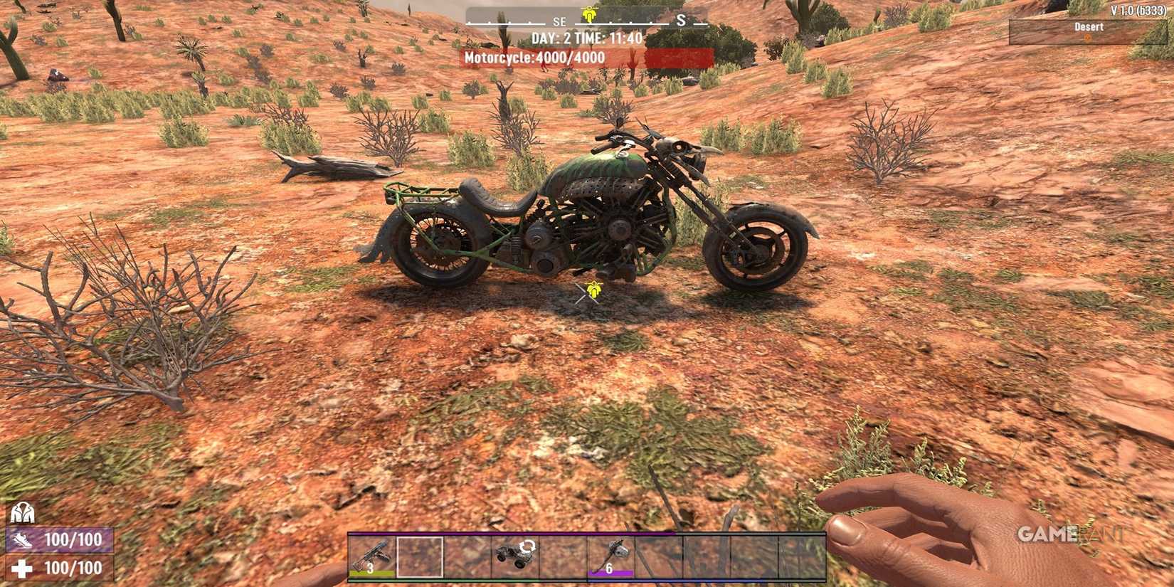 The Motorcycle in 7 Days To Die