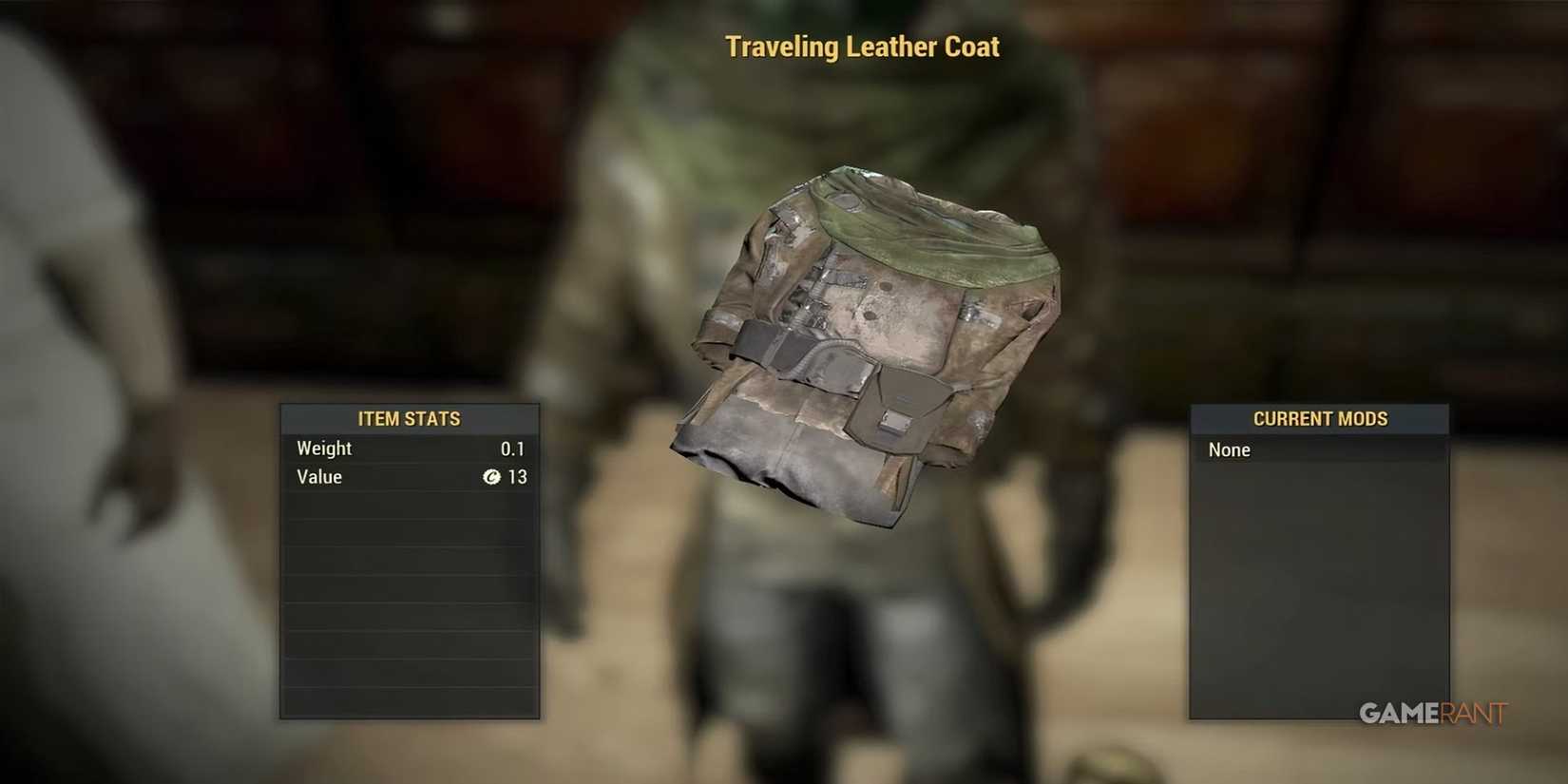 Traveling Leather Coat in Fallout 76
