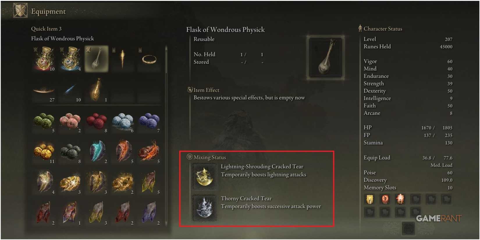 Elden Ring - Lightning Perfume Bottle - Wondrous Flask of Physick