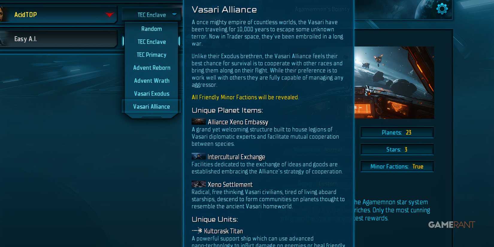 Vasari Alliance Is A PLayable Faction In Sins Of A Solar Empire 2