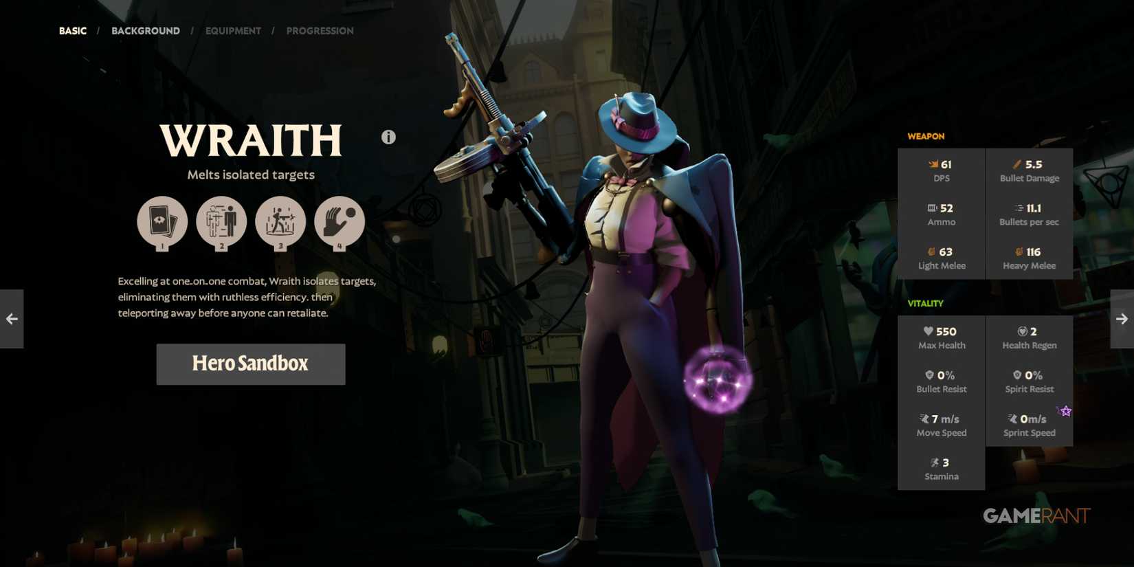 Wraith isolates targets, making it perfect for beginner players in Deadlock focused on eliminations