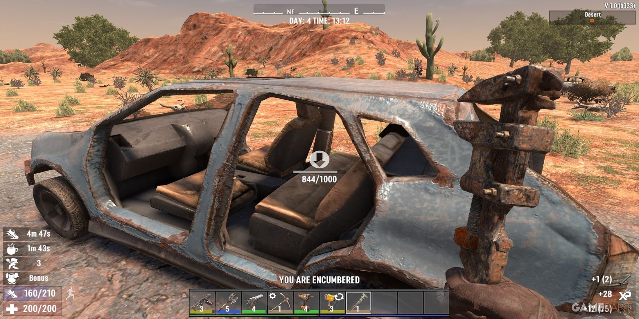 Wrenching A Car In 7 Days To Die