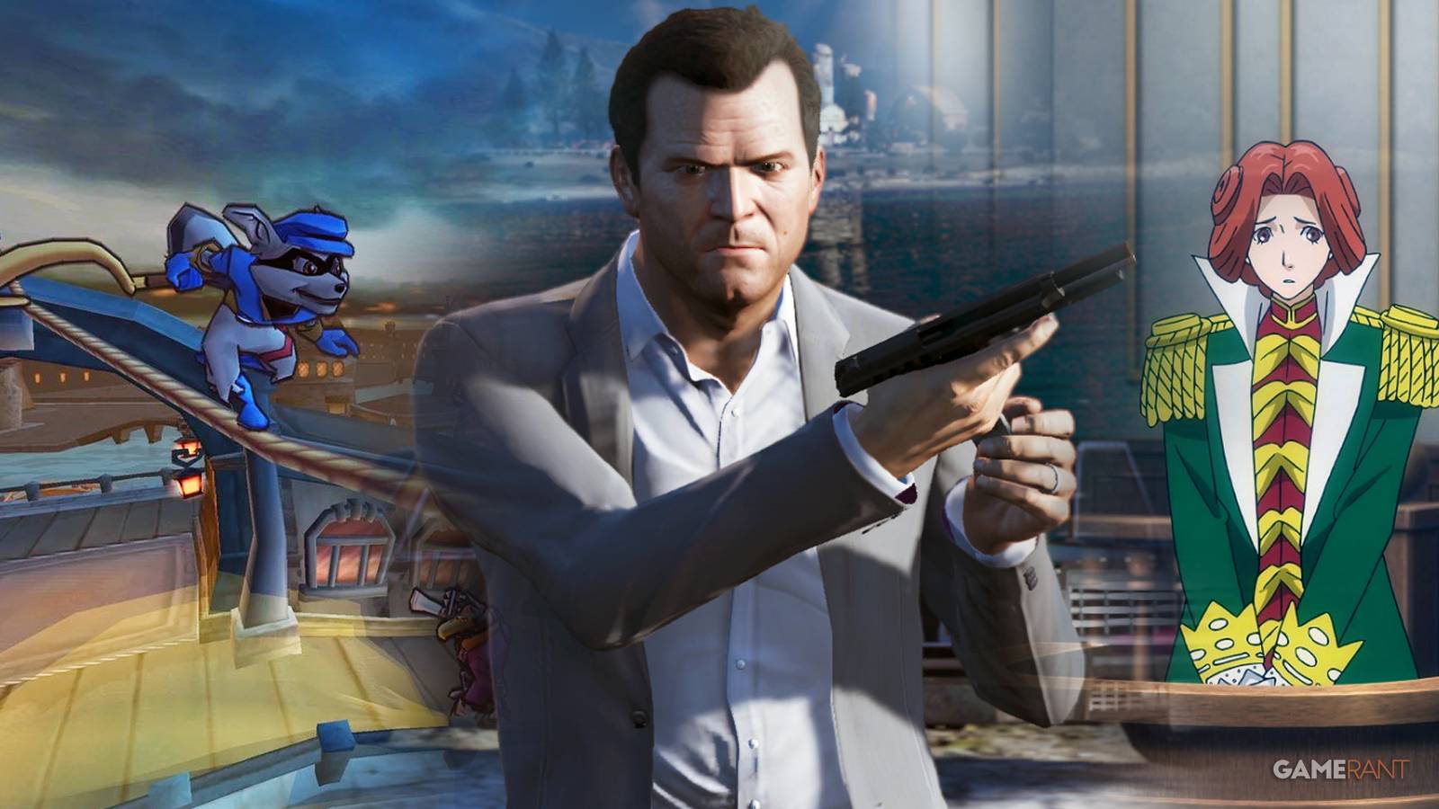 Sly Cooper, Grand Theft Auto Michael De Santa, Phoenix Wright: Ace Attorney Ron DeLite