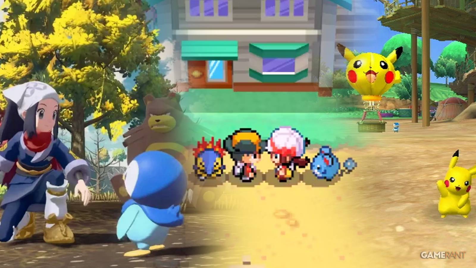 Pokemon Legends: Arceus, Pokemon HeartGold/Pokemon SoulSilver, PokePark Wii: Pikachu’s Adventure