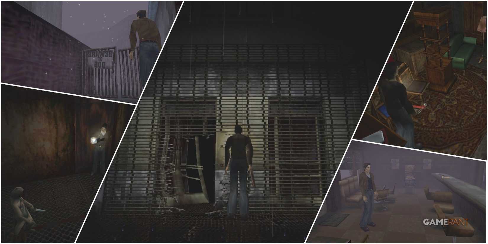 A Collage Of Action Shots From Silent Hill-1