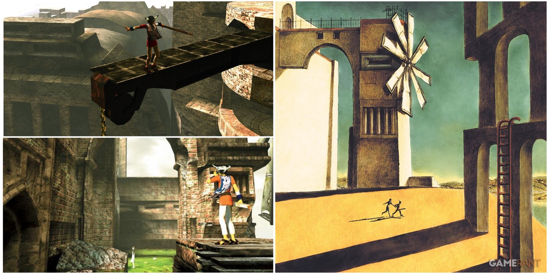 A Collage Of Art From Ico