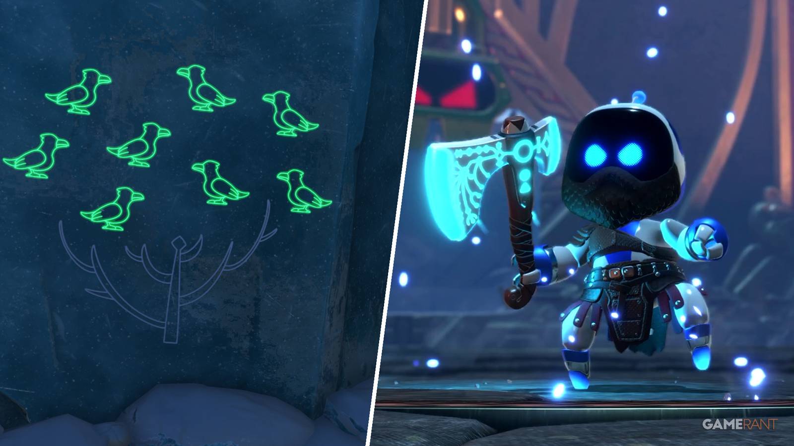 A drawing of the raven tree from Astro Bot's Bot of War stage