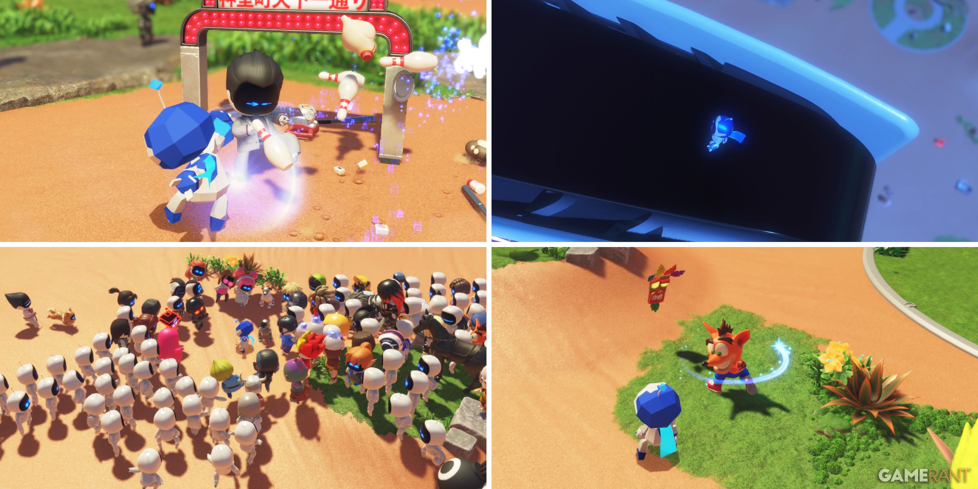 Some of the Trophies that can be unlocked at the Crash Site in Astro Bot