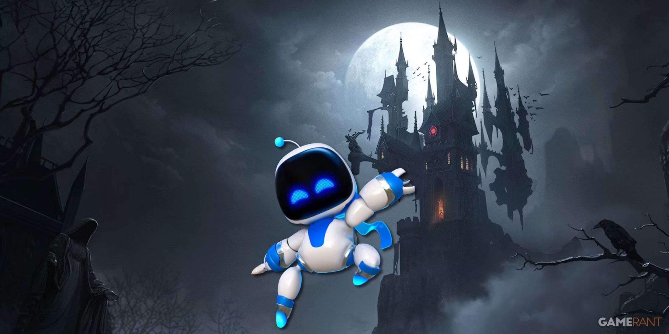 astro-bot-over-castlevania-moonlight-rhapsody-castle-key-art-1