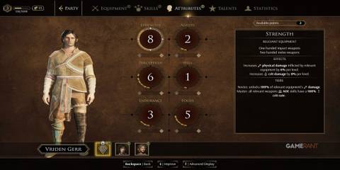 Attribute Overview In GreedFall 2
