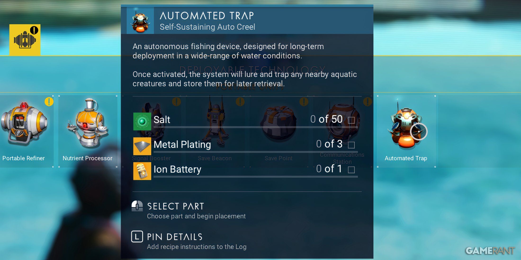 Automated Fish Traps Were Added In The NMS Aquarius Update