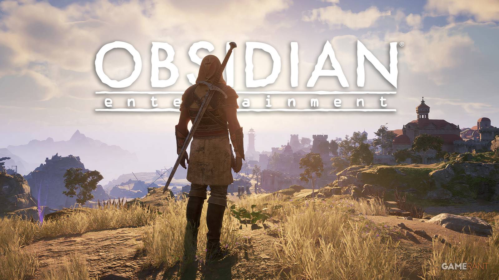 Avowed character with Obsidian Entertainment logo