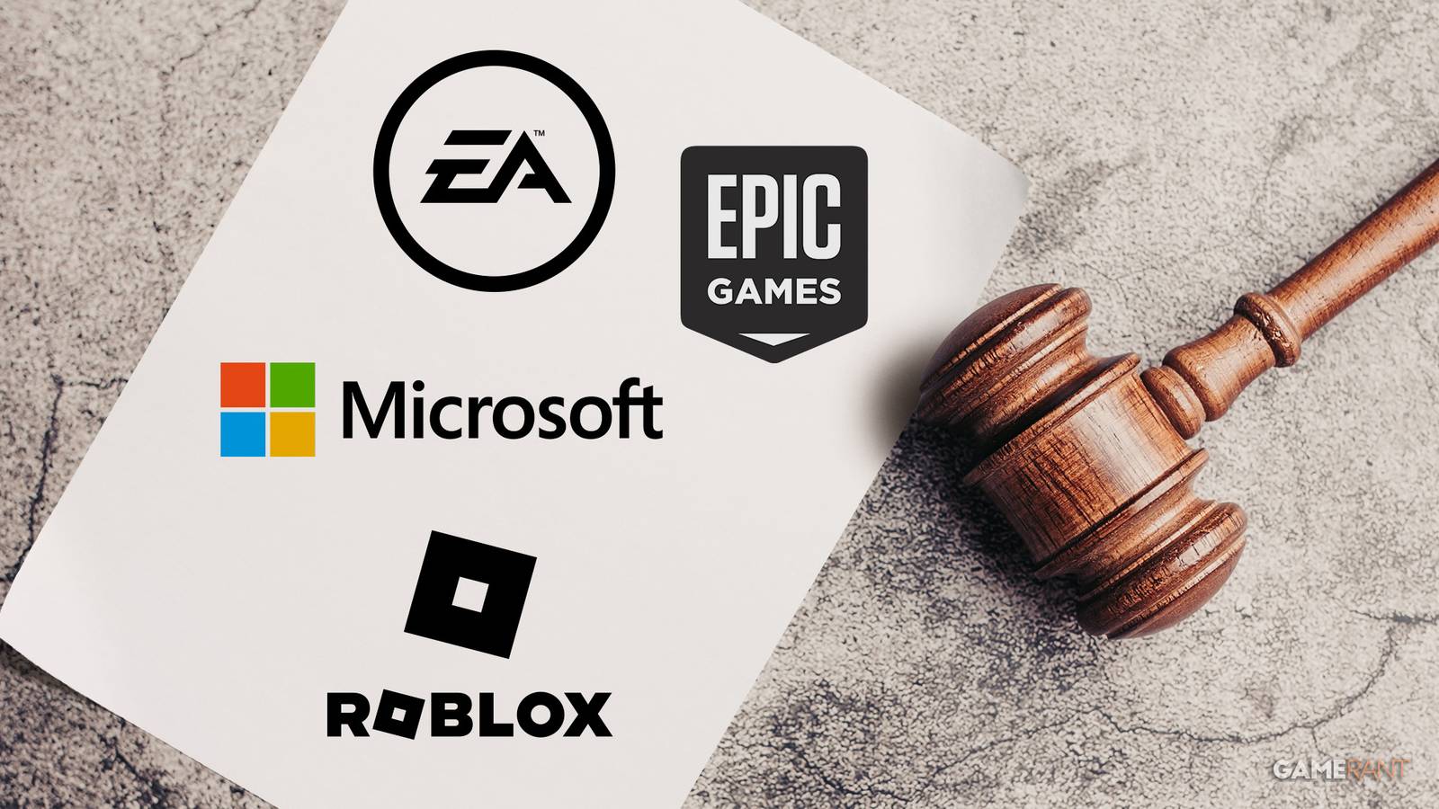 lawsuit against microsoft, ea, roblox, epic games, and activision.
