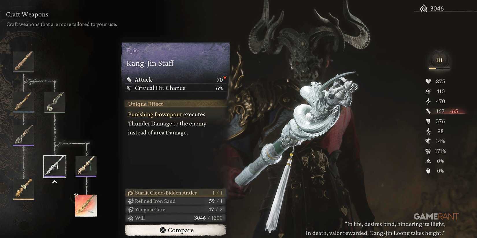 Black Myth Wukong Kang-Jin Staff