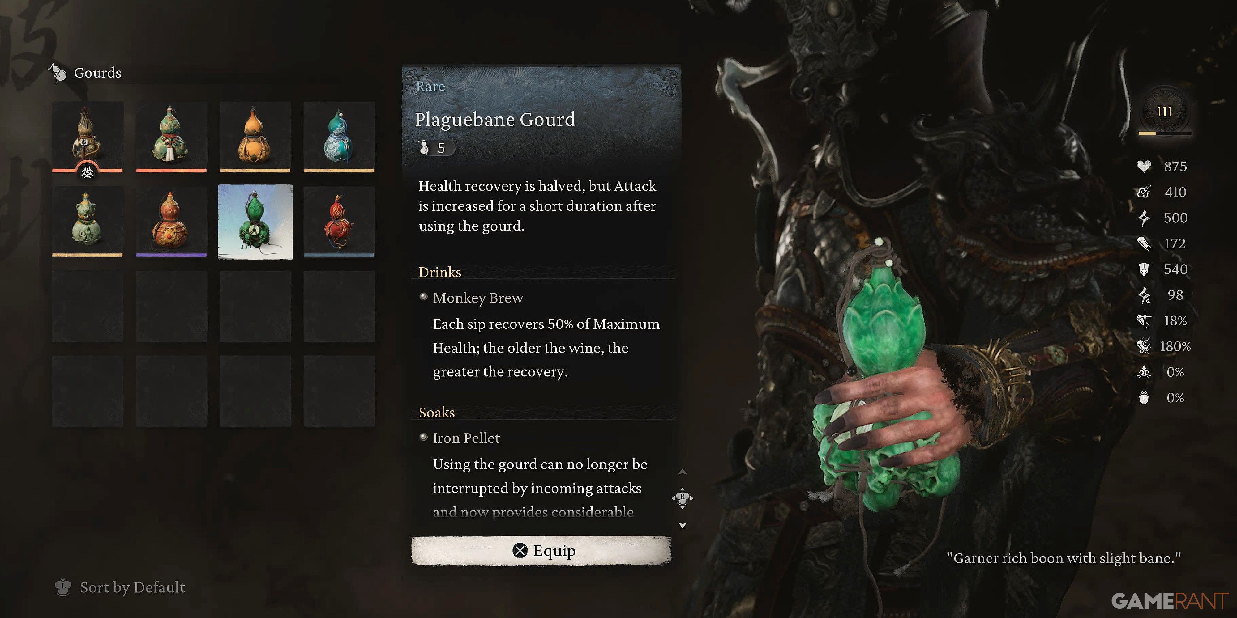 Black Myth Wukong Plaguebane Gourd