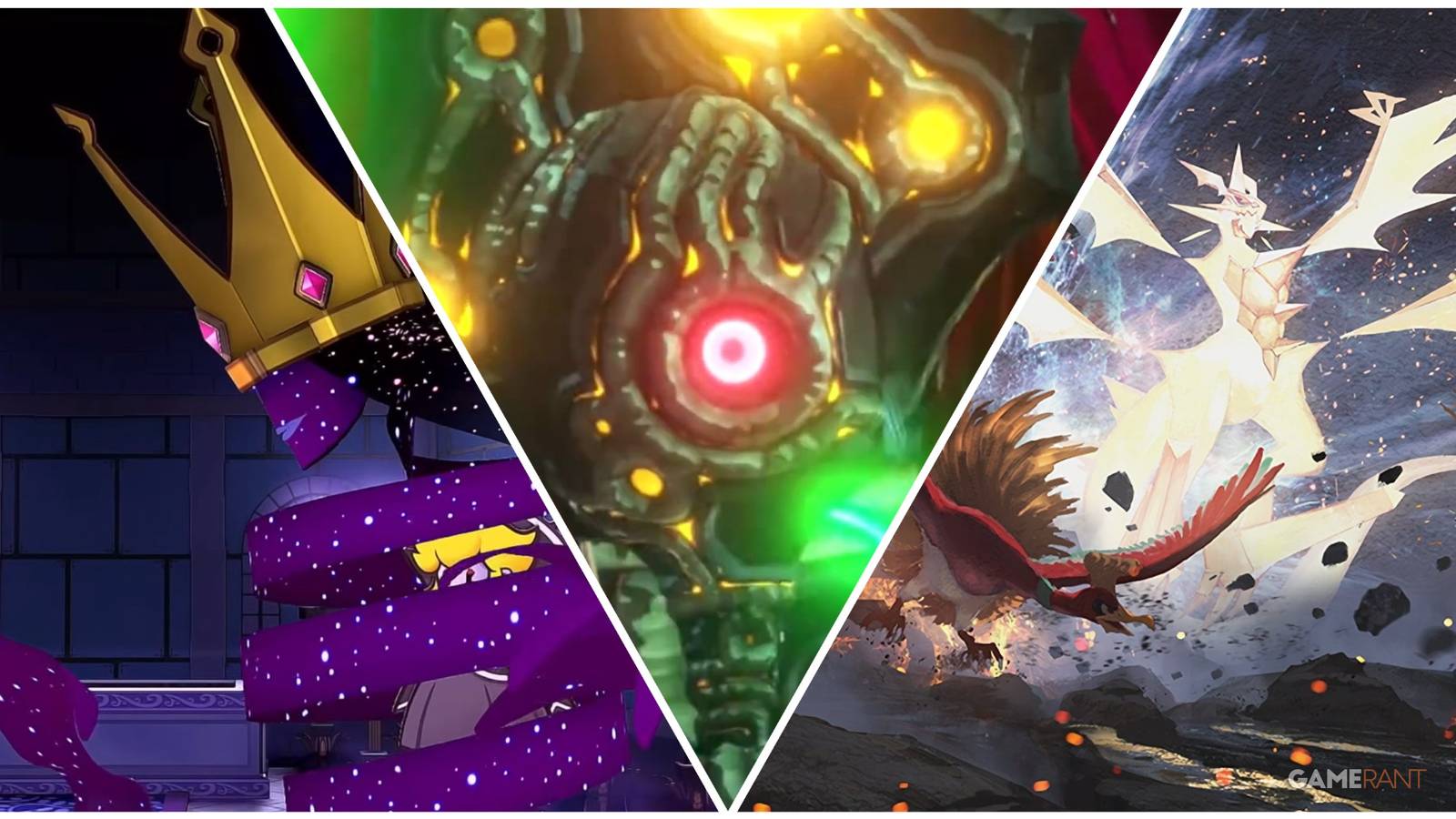 Collage Showing The Shadow Queen, Thunderblight Ganon, and Ultra Necrozma
