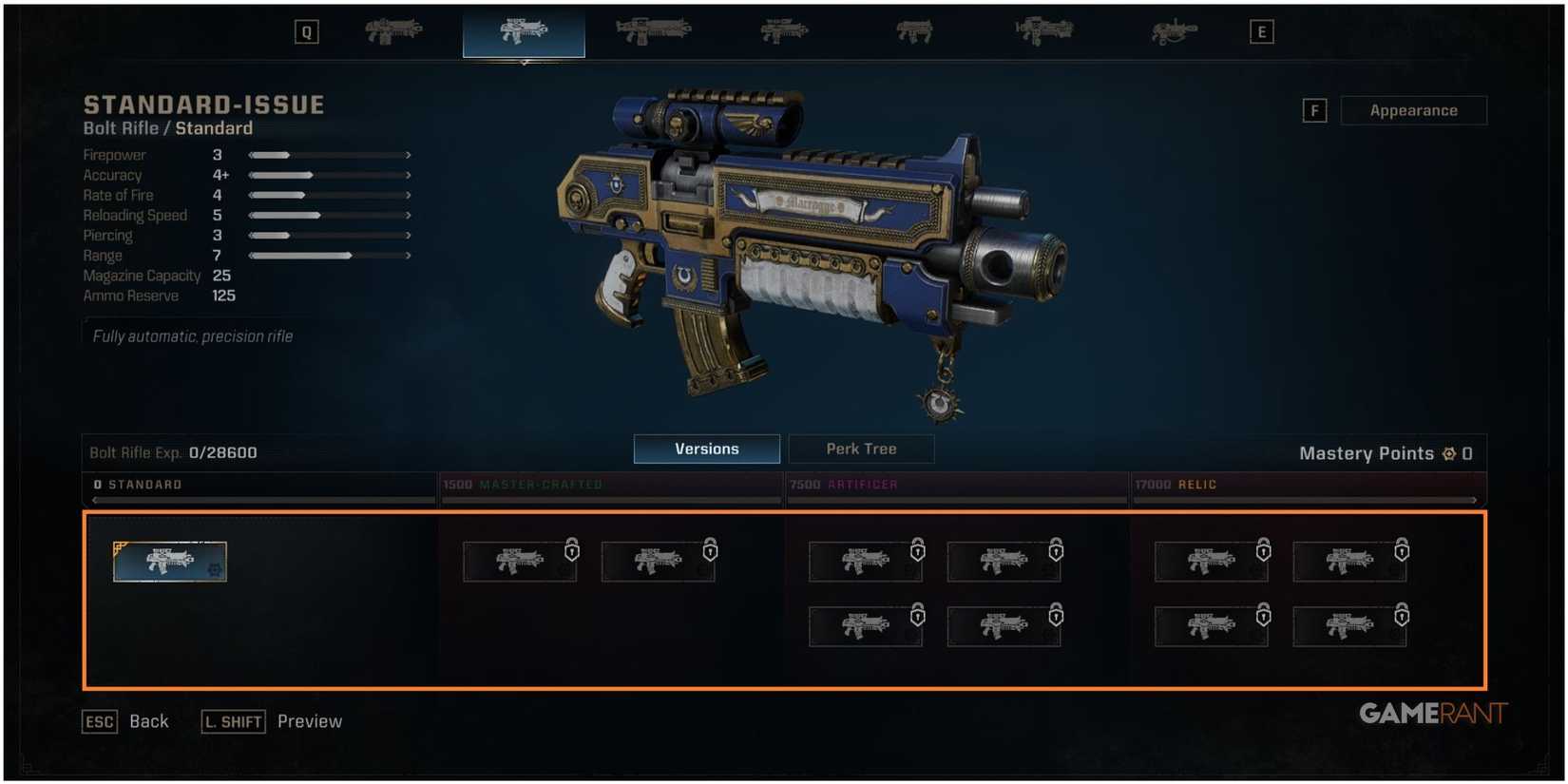 Space Marine 2 - Weapon Variants