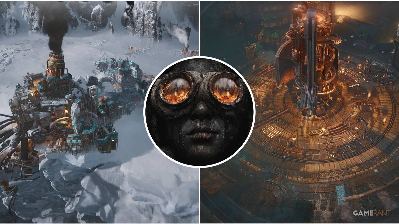 Featured image for Frostpunk 2 showcasing gameplay screenshots