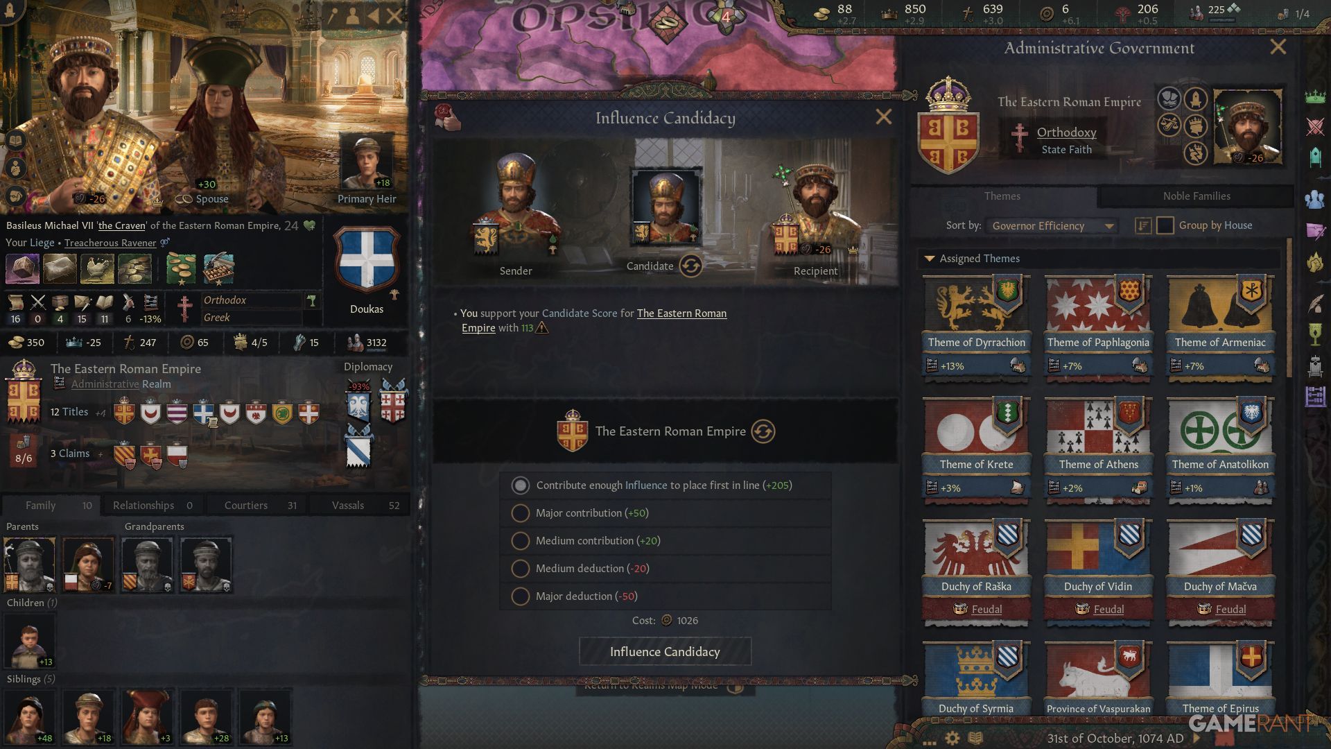 Crusader Kings 3 Roads to Power Influence Candidacy