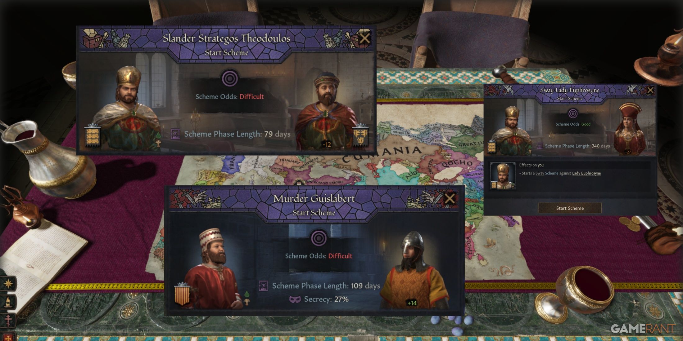 Crusader Kings 3 The Types Of Schemes